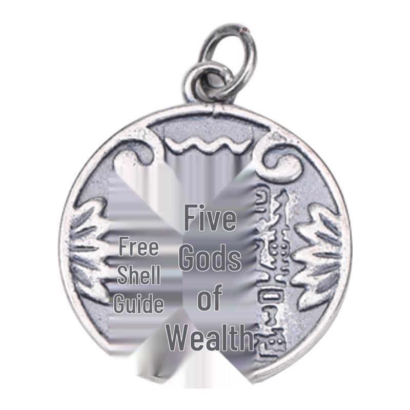 Color-Preserving Distressed Silver Persimmon Lucky Cat Pendant DIY Handmade Bracelet with Tibetan Silver Accessories