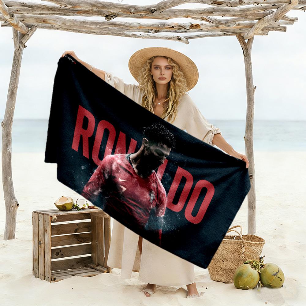 El Bicho Cristiano-ronaldo Strandtuch Schnelltrocknend Weiche Mikrofaser Bequem Leicht Geeignet für Schwimmen, Fitnessstudio, Camping, Yoga Urlaub