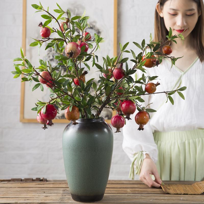 

American Retro Ceramic Vase for Living Room Decoration - Light Luxury Floral Arrangement Ornament