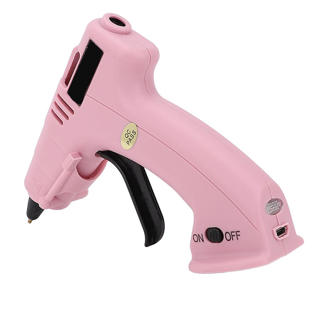 Cordless Hot Glue Gun With Glue Sticks Set Rapid Heat Up USB Rechargeable for Children Handicraft