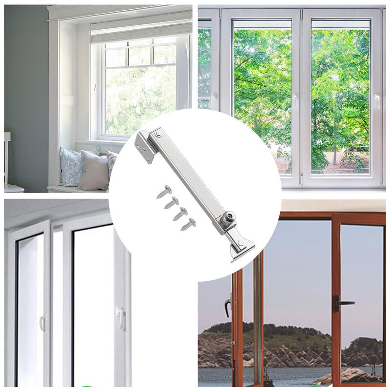 Fensterbeschläge Edelstahl Fenstergriff mit Feststeller Fensterzubehör Einfache Montage Kipp-Schiebefenster Riegel