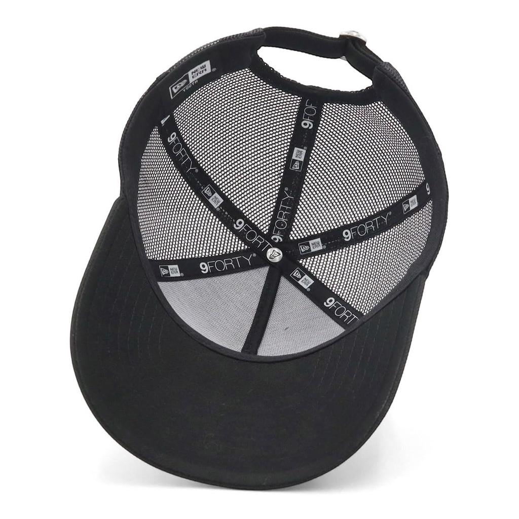 New Era Cap Youth 9FORTY Trucker Mesh Rhinestone 15206518 NER37K7086 Black A-Frame