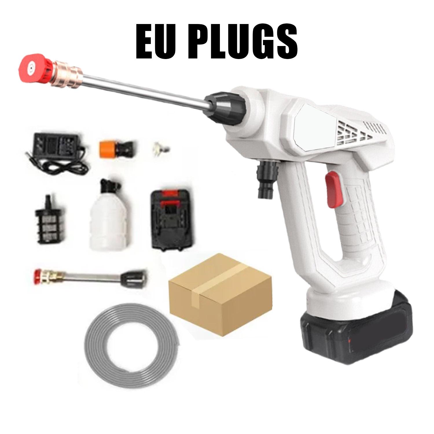 

300 Вт 60 бар электрическая беспроводная мойка высокого давления для автомобиля распылитель воды пистолет 15000 мАч портативный пеногенератор машина для мойки автомобиля