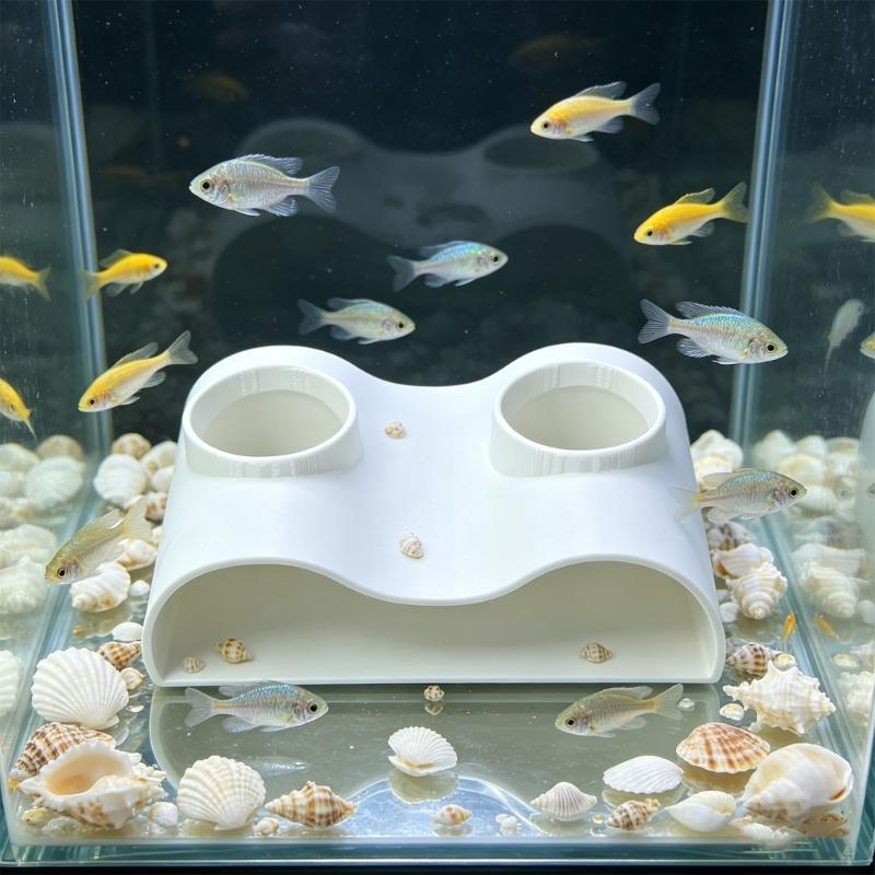 Fish Tank Hiding Spots Smooth Surfaces Aquarium Decorations Fish Tank Tunnel Perfect For Small Fish Shrimp Shelter