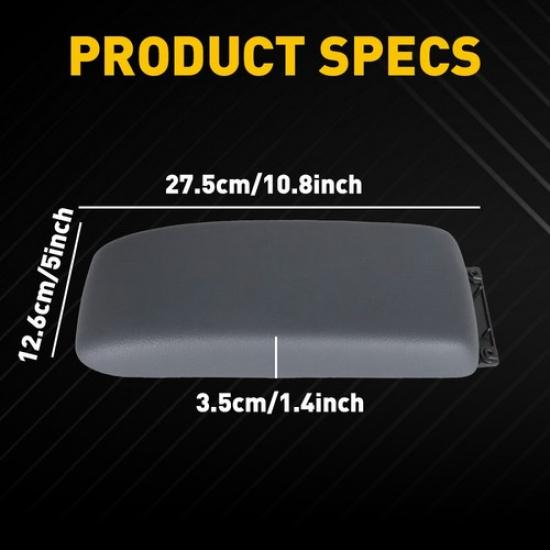 Center Console Lid Armrest Fits Replacement Gray For 1995-2000 Toyota Tacoma EXV