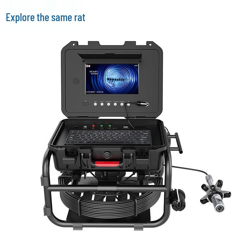 Tandongshu Industrial Pipeline Inspection Robot with 360-Degree Camera CN plug (adapter included)