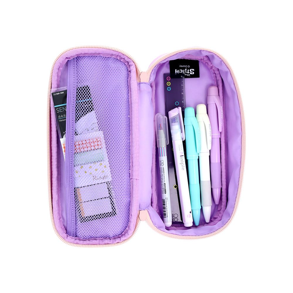Stationery Stitch Disney Goods Pencil Large Capacity Box Pencil S1429744 Sun-Star Case, Case, Stitch,