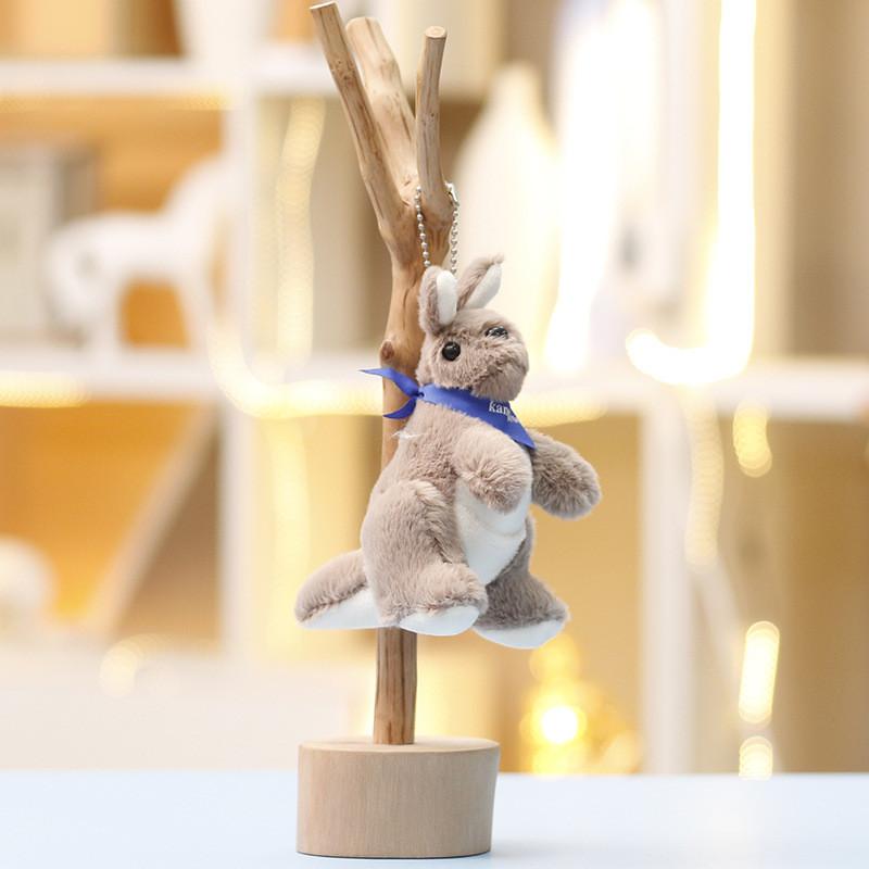 Kangaroo Soft Plush Key Holder Animal Cartoon Gift For Teens And Kids