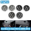 Car Front Dashboard AC Vent Grille Small Round Cover For Mercedes Benz E Class W212 2009-2015 E200 E300 E350 E550