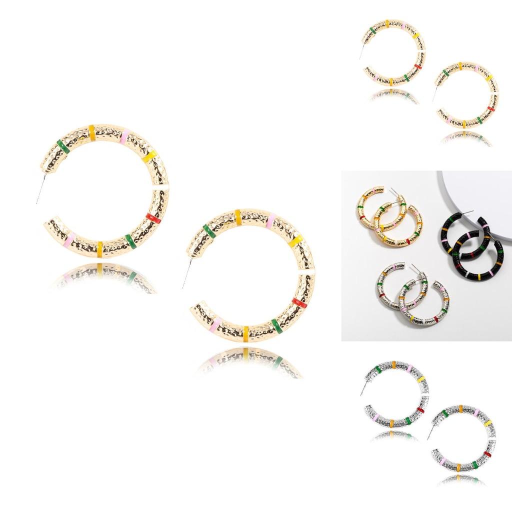 Stylish Alloy Geometric Hoop Earrings For Women Perfect For All Occasions