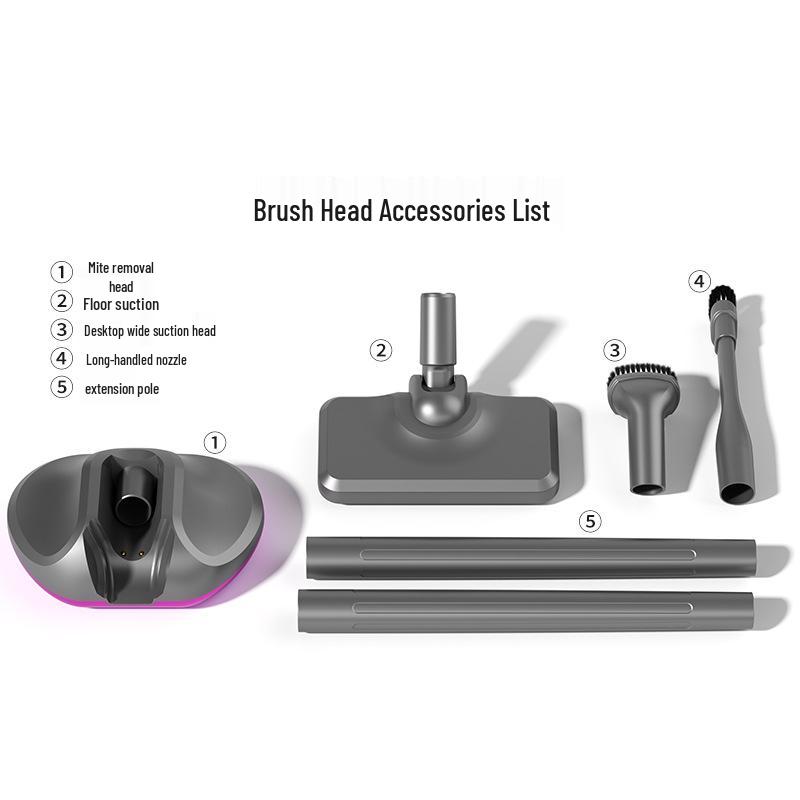 Wireless Handheld Car Vacuum Cleaner: Multi-functional High Suction Mite Remover and Mop Dust Collector