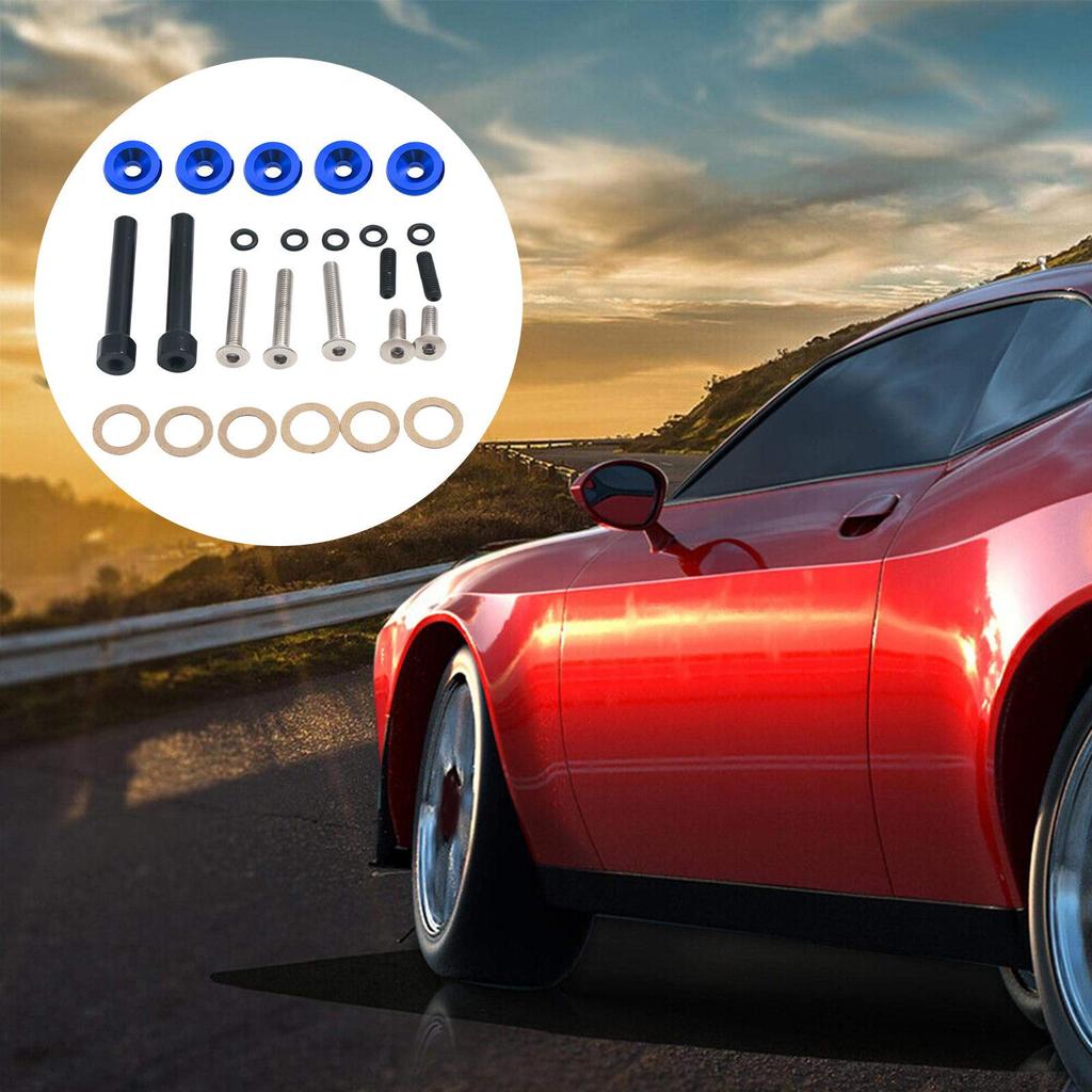 Engine Valve Cover Washer Bolt Set Aluminium Spare Parts Assembly Easy Installation Car Accessories