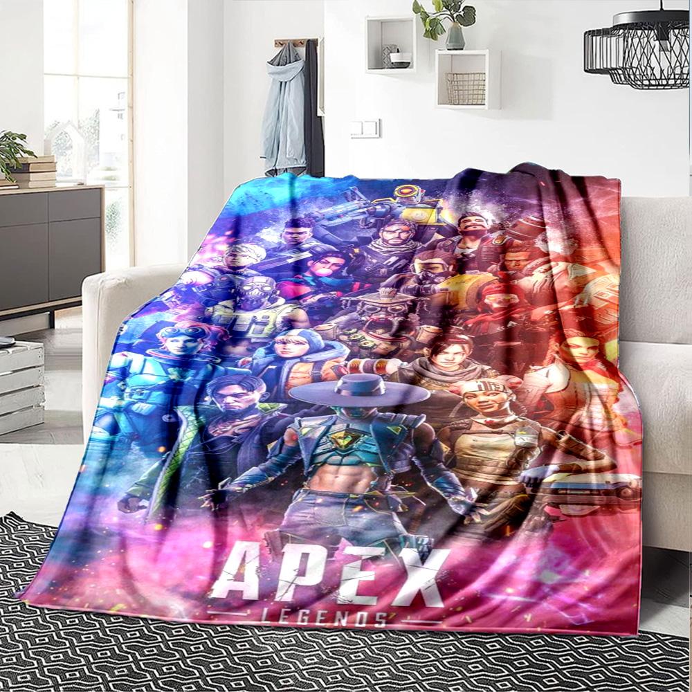 Apex Legends Print Flannel Blanket High Quality Warm Comfortable Cover for All Seasons Perfect for Gifts Home Decor