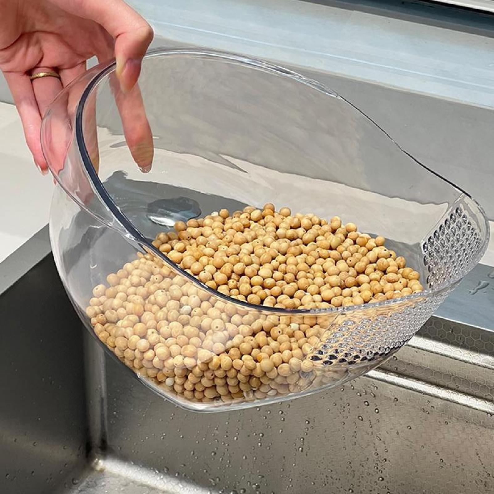 

Drain Basket Fruit Veggie Washing Washer Storage for Cherry Strawberry белый