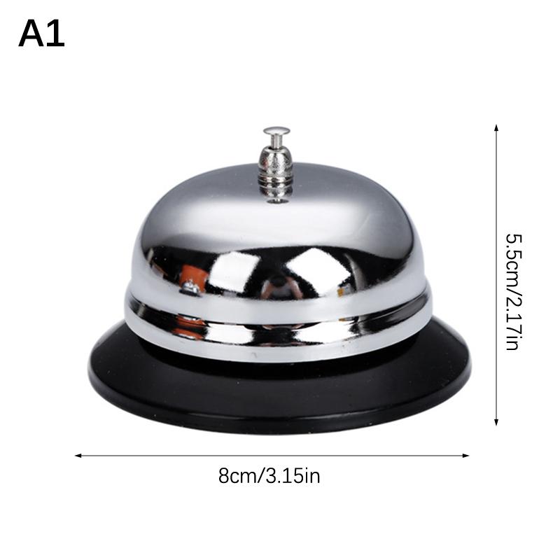 Vintage Metal Service Bell Counter Desk Bell For Restaurant, Hotel, Game Show, Coffee Shop Multifunctional Portable Hand Bell