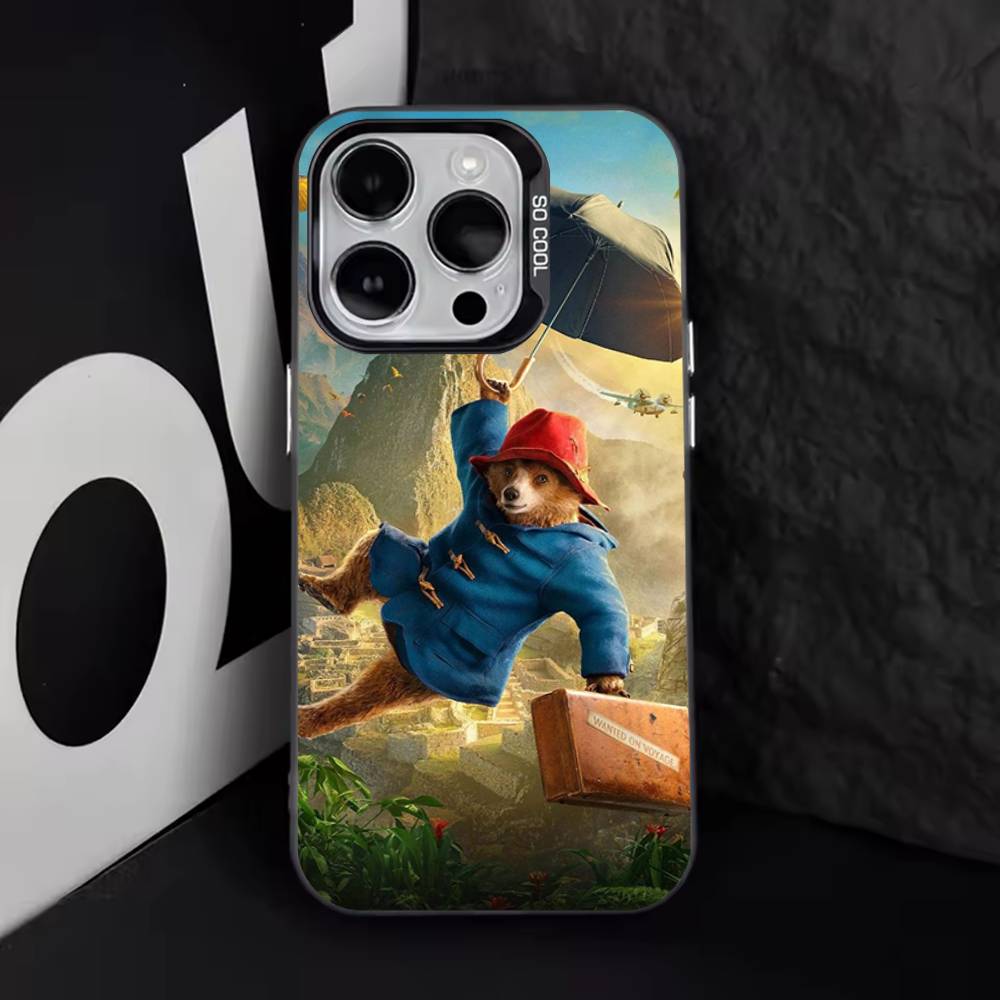 Cartoon P-Paddington B-Bears Phone Case For iPhone 17,16,15,14,13,12,11,Pro,Max,Plus,E,Air,Mini Black Tpu Cover