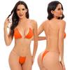 Super Light Bikini with Transparent Straps and Chest Pads - Women's Swimsuit