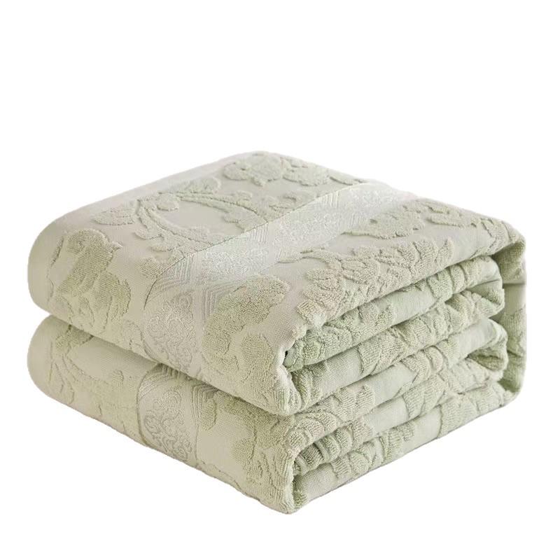 Vintage 1970s Shanghai Nostalgic 100% Cotton Towel Blanket for Summer Naps