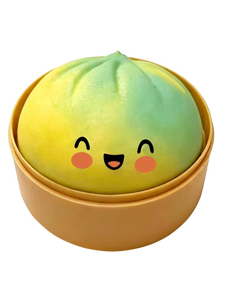Simulation Flash Ravioli Boule de Pression Petit Pain Squishy Jouet Rebond Lent Doux Pincer Décompression Bureau Maison Décoration Cadeaux d'Anniversaire