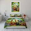 "Jungle Animal Decorative Set" Bedding Set with 1 Duvet Cover 2 Pillowcases Single Double King Queen, Gift