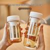 Cica Transparent High-Temperature Tea Infuser Water Bottle with Scale