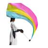 Belly Dance Veil Poi Faux Silk Scarf with Poi Ball Throwing Balls