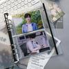 A5 Transparent 2-Taschen-Kartenhalter: Spiel- & Polaroid-Foto-Aufbewahrungsordner mit 6-fach gelochten Nachfüllseiten
