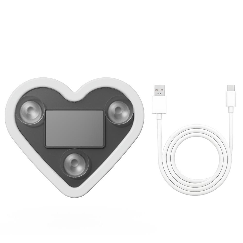 Solar Powered LED Heart Shape Car Interiors Atmosphere Decor Light Car Window Neon Light Decorative Lamps