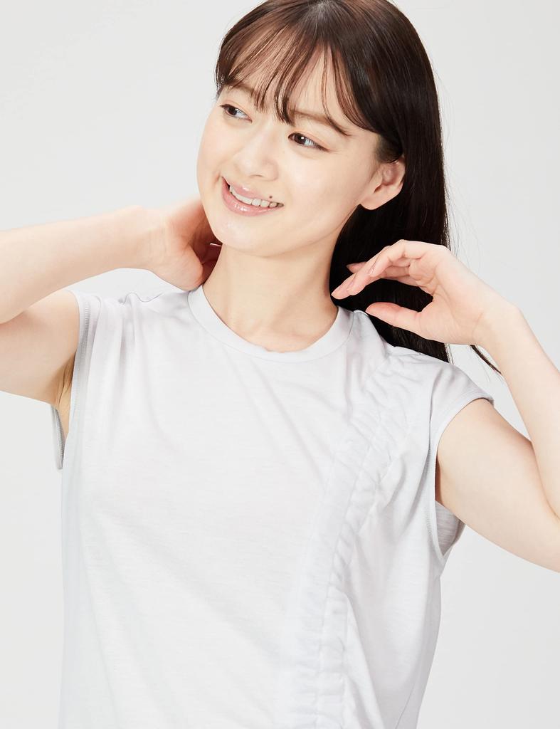 YOGA Rayon Single Knit Long Size CW-X/Wacoal Women's Top, Length, DFY520, LG/L