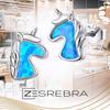 Unicorn Stud Earrings S925 Shiny Unicorn