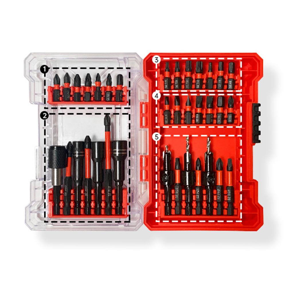 Electronics Assembly Driver Bit Kit Precision Bit Set Countersunk Drill Bit Labeled Size Markings For Power Drills