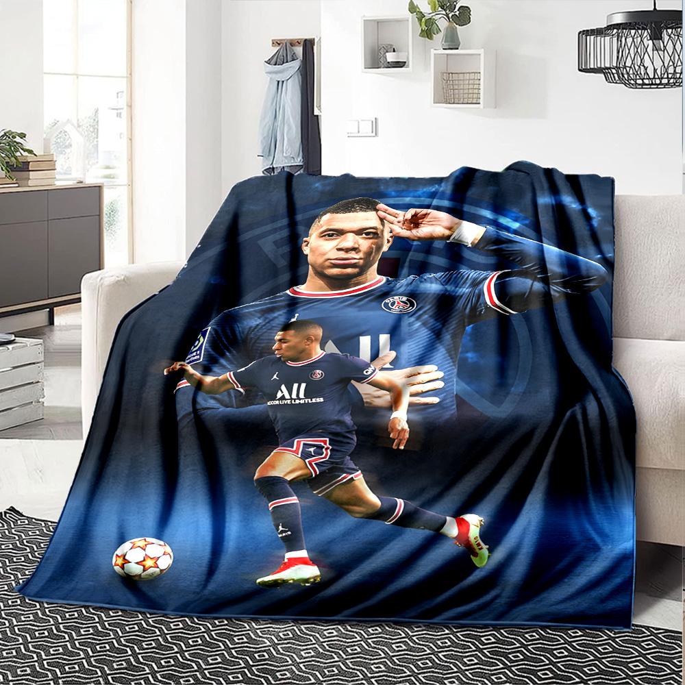 1pc Mbappe6 Blanket, Gift, for Men and Women, Soft Blanket, Good for Sofa Bed Couch Travel, Lightweight Flannel Blanket