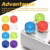 uxcell 10pcs Footswitch Toppers Guitar Pedal Button Caps Plastic Footswitch Top Covers for 3/8 Inch Guitar Effect Pedal Buttons, Red, Green, Blue, Dar