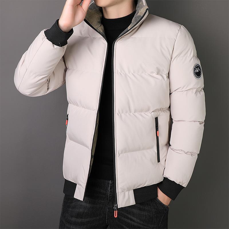 Men's new winter padded casual stand-up collar jacket padded jacket men's thickened thermal padded jacket men's clothing
