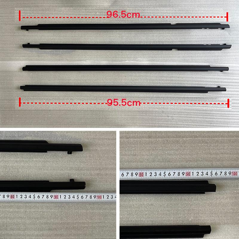 Chrome/Black 4Pcs Window Rubber Trim For Toyota Corolla 2008-2013 Weatherstrip Seal Strips Door Moulding Trim Glass 7573012300