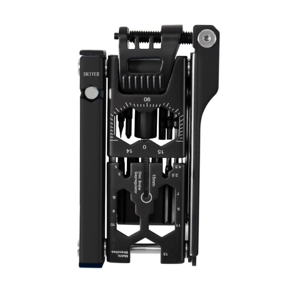 

Bike MultiTool Bicycle Repair Tool Kit 38 in 1 Bicycle Multitool with Chain Levers Hex Spoke Wrench Splitter Tool & Crank Puller чёрный