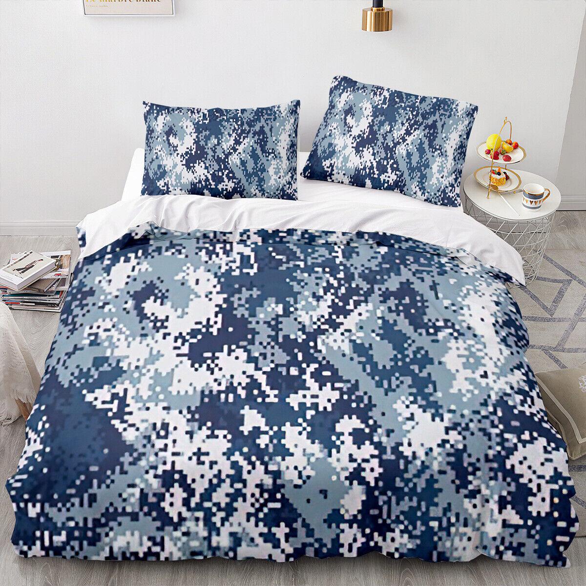 

Камуфляжный армейско-зеленый пододеяльник Doona, комплект постельного белья, одинарный, двухместный, королева Single 135x200cm