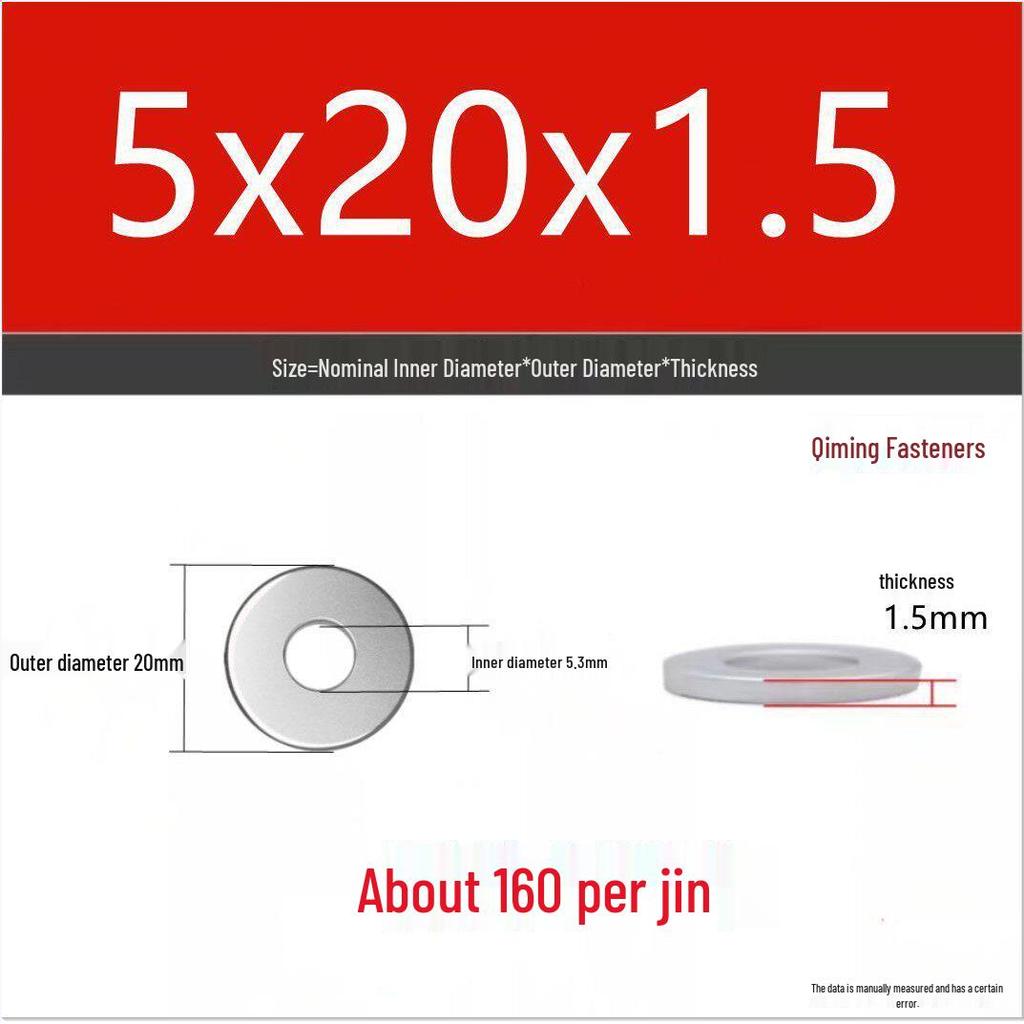 4.8 Grade Galvanized Iron Flat Washer, M3-M40 Oversized Metal Hole Gasket.