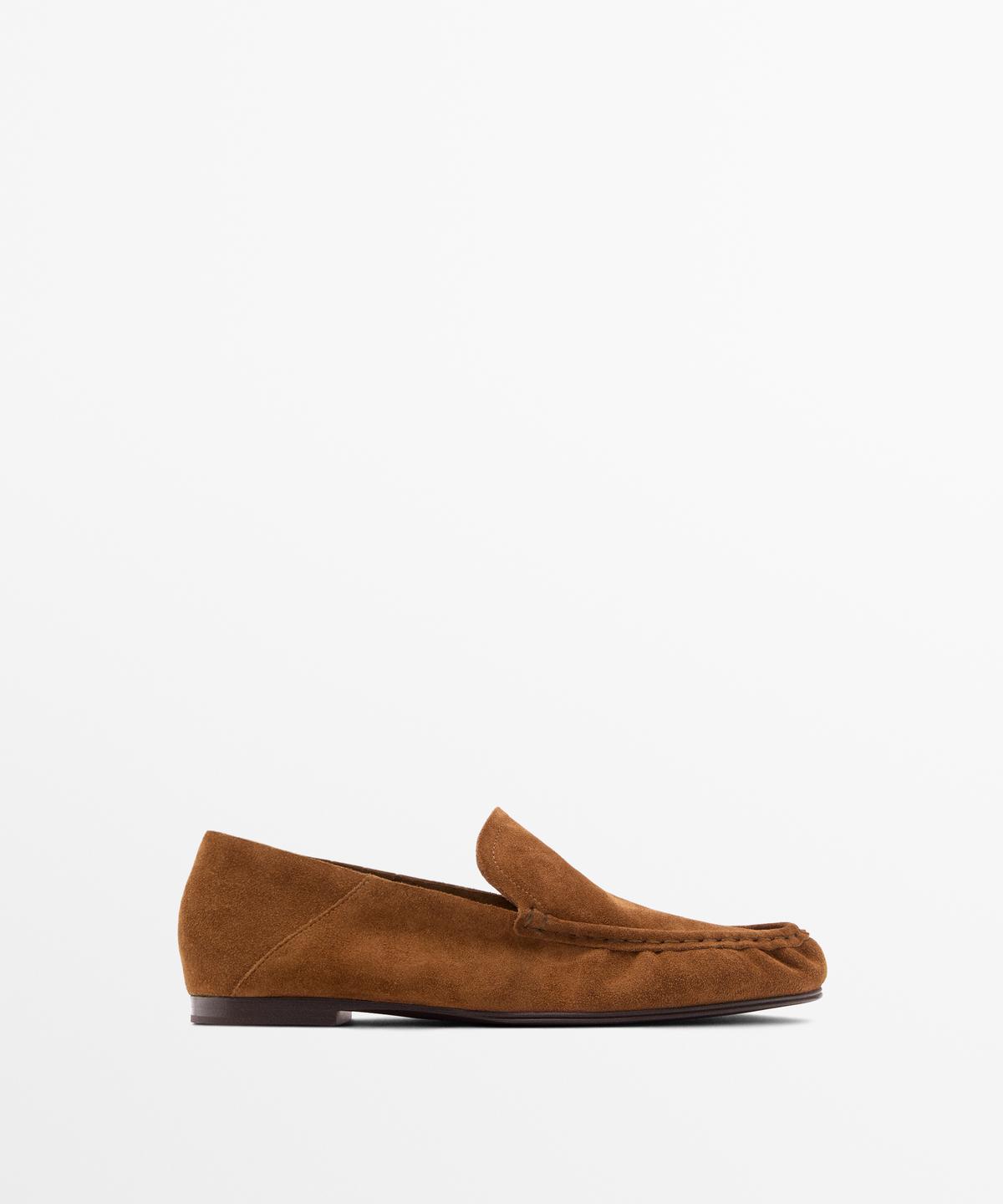 Massimo Dutti Soft Leather Split Suede