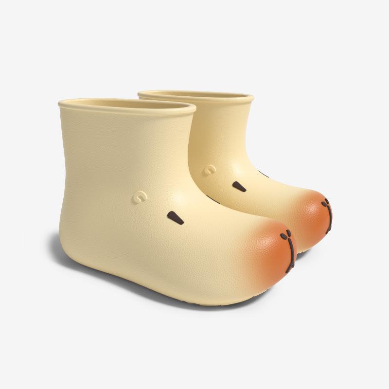 

Rain shoes platform new waterproof and non-slip outdoor rain boots women s cute short boots outer wear girls 36/37