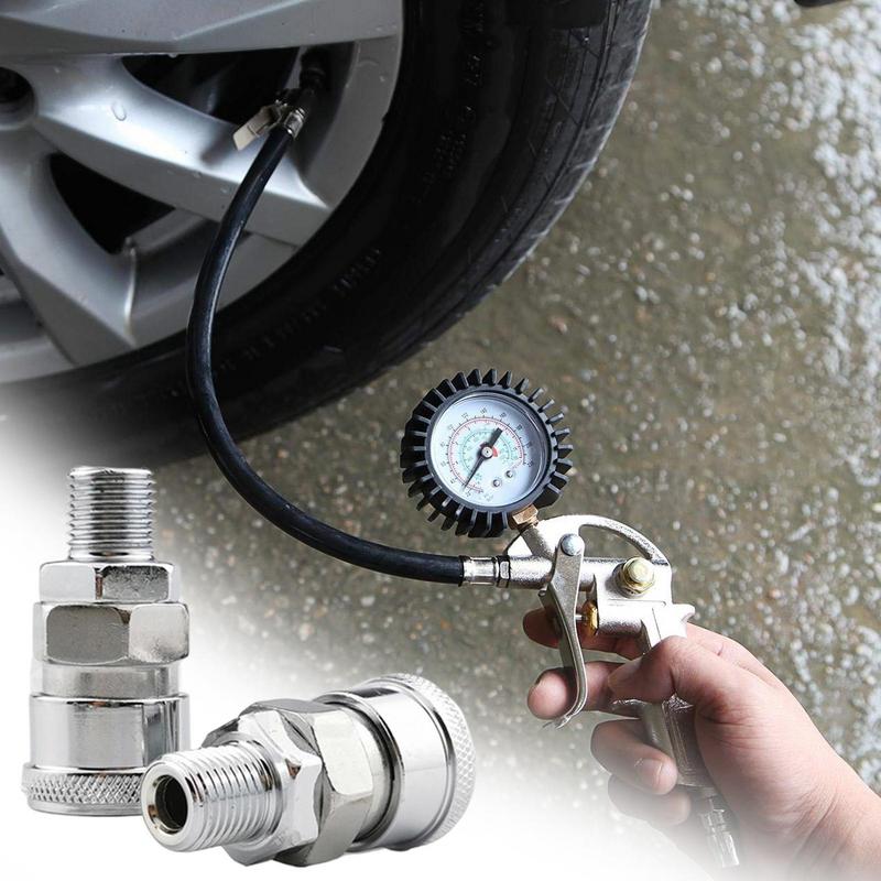 1PCS Air Compressor Hose Fittings Iron Pressure Resistance 1Mpa Pneumatic Air Tool Male and Female Plug Pneumatic Connector