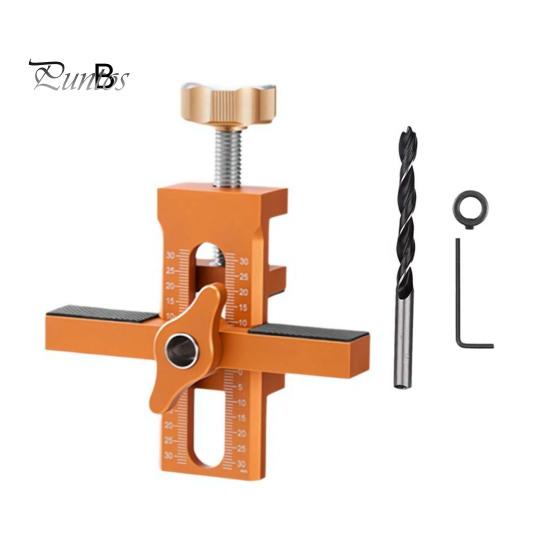 Adjustable Cabinet Door Assembly Tool with Drill Bit Set Portable Cabinet Door Installation Positioner Woodworking Tool