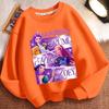 Children's Witch Hunt Team Round-neck Hoodies for Autumn and Winter, Long-sleeved Casual Jackets for Boys and Girls