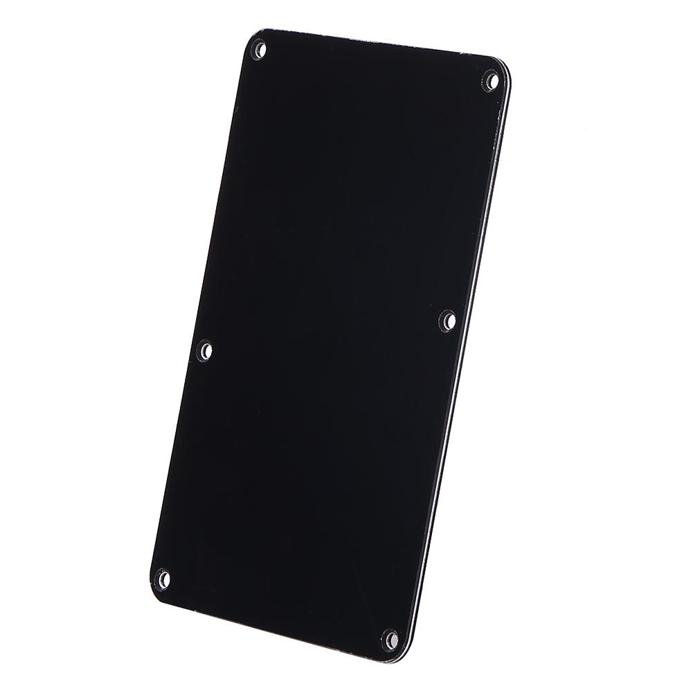 6-Hole Electric Guitar Cavity Cover Closed Style Plastic Backplate Guitar Parts Lightweight Portable Music Elements