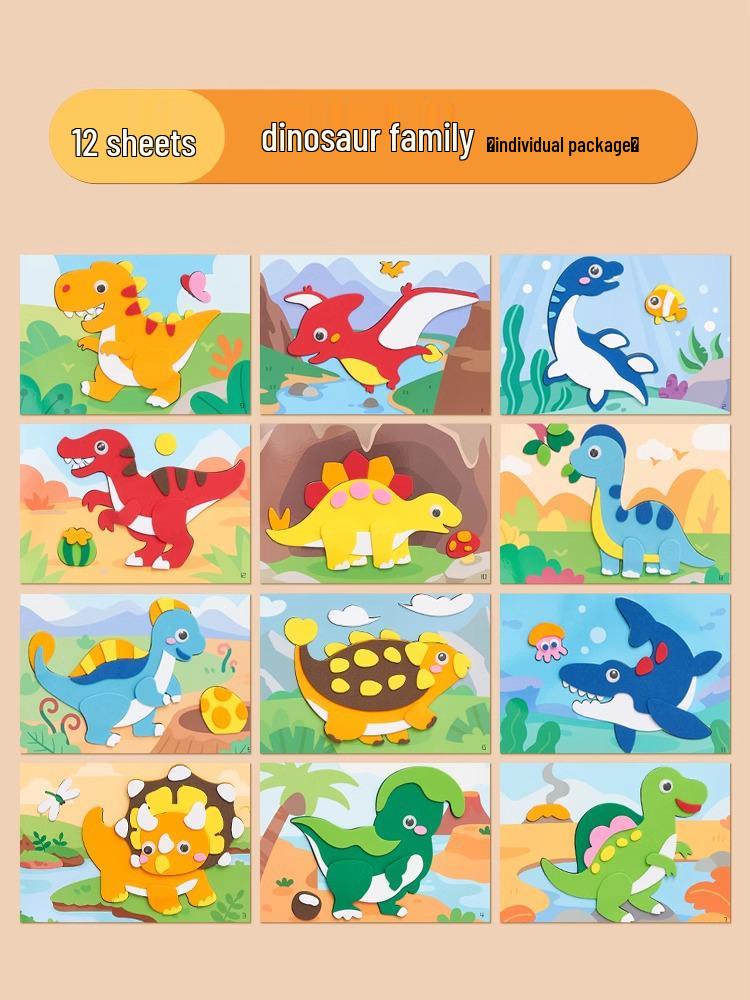 

Набор для 3D рисования наклейками из ЭВА для девочек - Развивающая игрушка ручной работы для детского сада