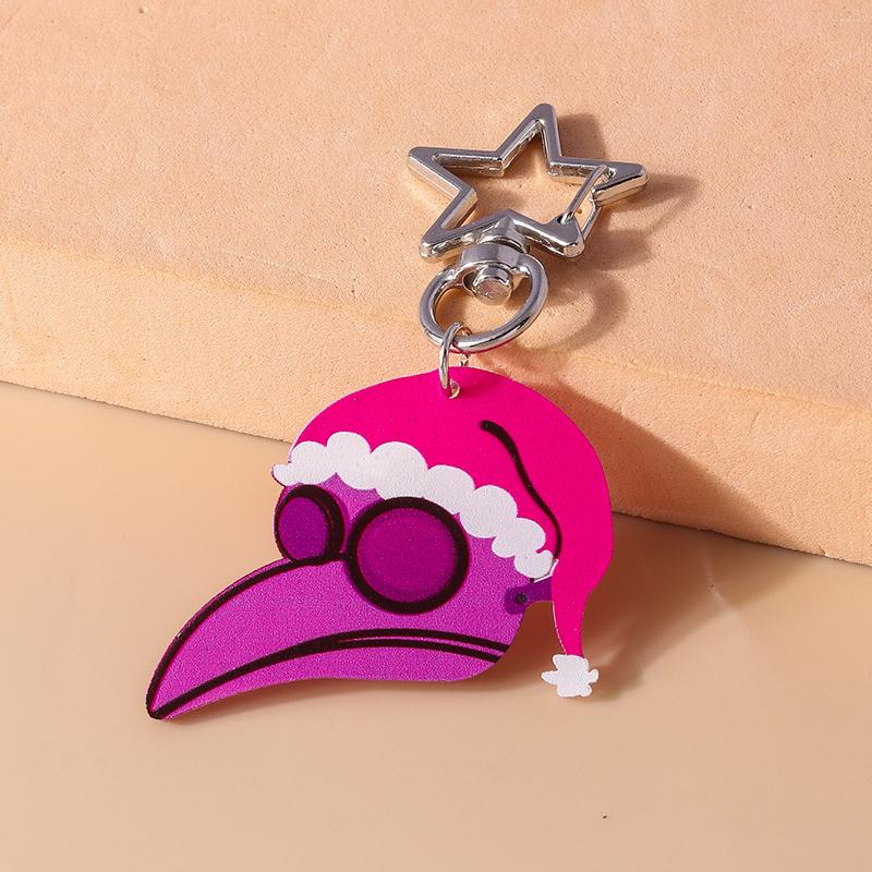 Cute Resin Cowboy Boot Hat Keychain Pretty Girl Key Ring Pendant for Women Handbag Decor DIY Handmade Kid's Jewelry Gift
