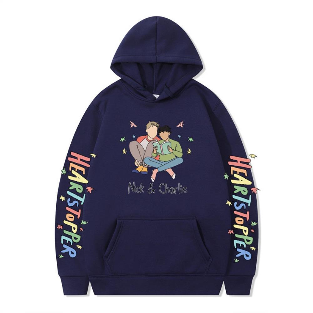 British Drama Nick and Charlie Heartstopper Hoodies Men Long Sleeve Sweatshirts Women Harajuku Streetwear Sudaderas