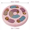 Interactive Dog Food Puzzle Bowl Slow Feeder Toy for Boredom Relief and Mental Stimulation Educational Training