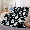 1pc Snowman Pattern Blanket Warm, Cozy, And Soft, Suitable for Sofas, Beds, Cars, And Office Use.Perfect for Camping And Travel, Making It a Great Gif