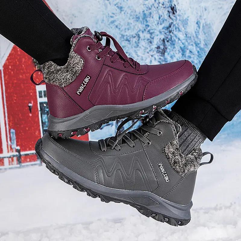 VANDOWEN Winter new elderly shoes walking sports fashion sneakers men couples casual shoes women cotton shoes